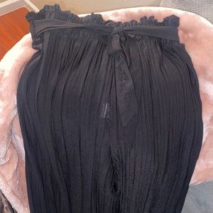 Long black flowy slacks